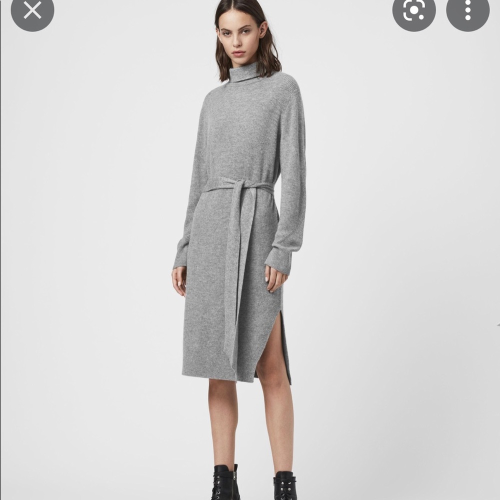 AllSaints // Rosa Turtleneck Sweater Dress // Large // Incredibly Soft and Warm